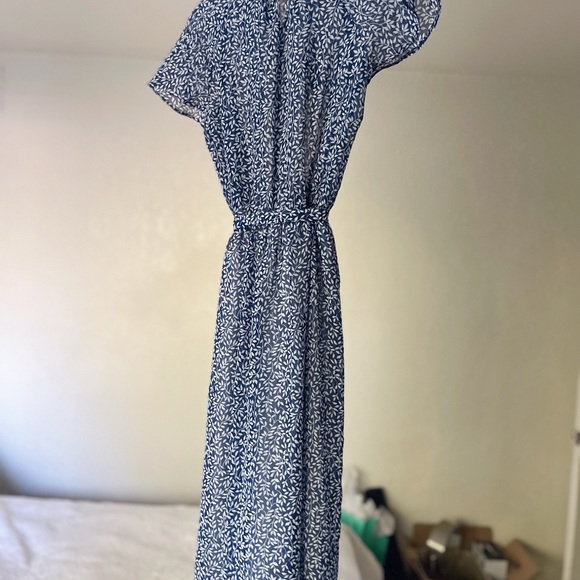 Midi Dress - vintage blue semi-sheer (made in Japan) - Picture 6 of 8